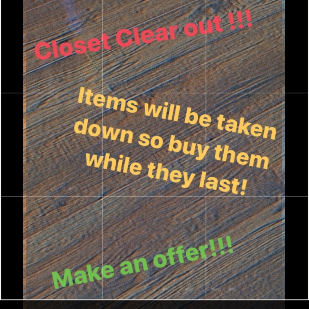 ITEMS WILL BE TAKEN DOWN PURCHASE WHILE YOU CAN